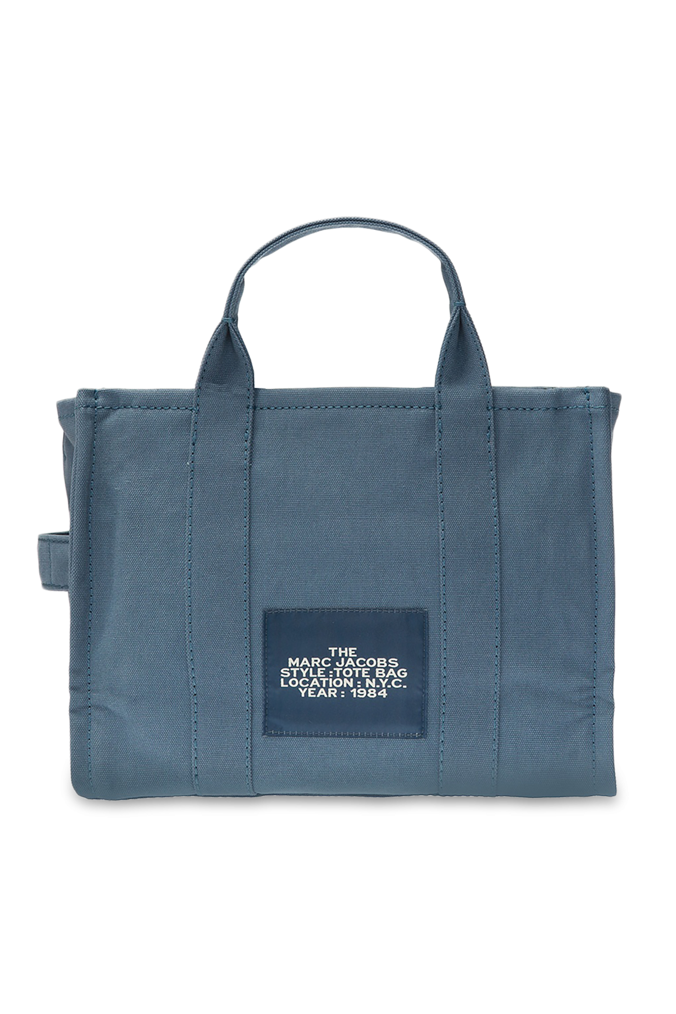 トートバッグ Marc Jacobs The Medium Tote Bag Blue In Cotton Marc Jacobs The Medium Cotton Canvas Tote Bag, Spring Blue